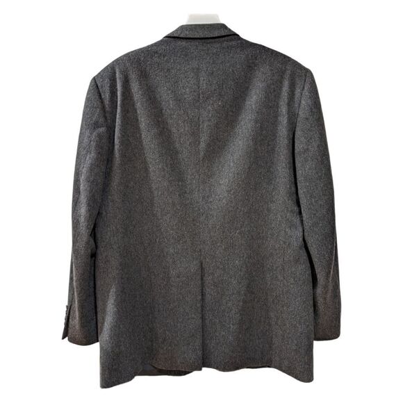 John W. Nordstrom Men's Charcoal Grey 100% Cashmere Two Button Blazer Size XL - Picture 2 of 6